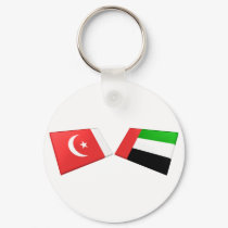 UAE & Umm al-Quwain Flag Tiles keychains