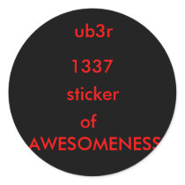 ub3r sticker