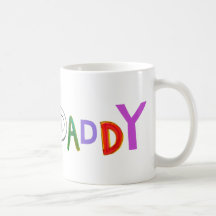 Uber Daddy good dad father super fun art words Mugs
