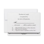 Ubi Caritas et Amor Wedding RSVP Template Personalized Announcement