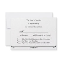 Ubi Caritas et Amor Wedding RSVP Template Personalized Announcement