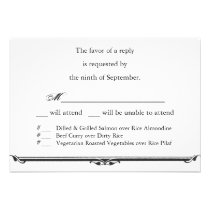 Ubi Caritas et Amor Wedding RSVP Template invitations