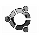 Ubuntu (chrome) post card