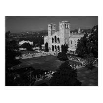 UCLA Class Change, from Old Physics Building, 1966 postcards