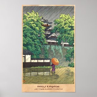 Udo Tower, Kumamoto Castle (Kumamoto-jô Udoyagura) Posters