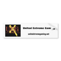 ueg slogan black bumber sticker bumper stickers by UEG_Clan ueg slogan black bumber sticker bumper stickers