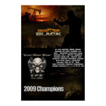 UF Black Championship Poster posters