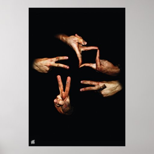 UF Hands Large Poster