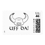 Uff Da! Viking Hat Postage Stamp