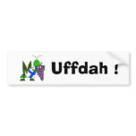 UFFDAH  St. Urho Bumper Sticker with Love bumper stickers