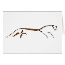 Uffington Horse Rust Card