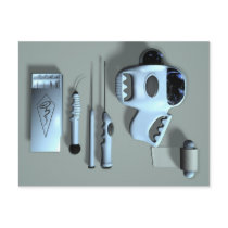 UFO Abduction Tools Postcard by MDKgraphics UFO Abduction Tools Postcard