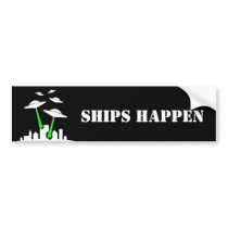 UFO Alien Attack Bumper Stickers