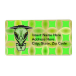 UFO Alien Custom Shipping Label