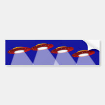 UFO - Alien Spaceship Bumper Sticker