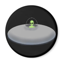 UFO (black) magnet magnets
