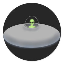 UFO (black) stickers by SuzeeQ UFO (black) stickers