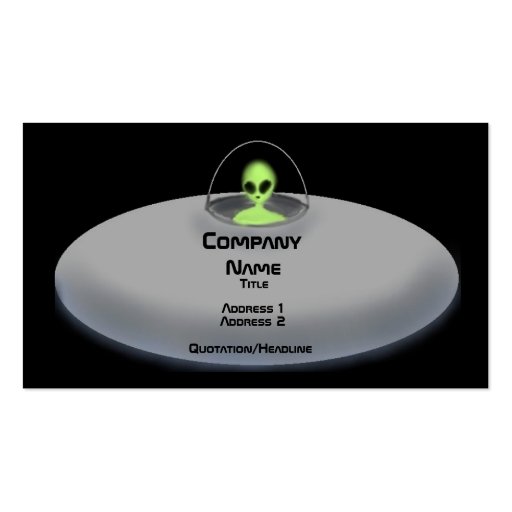 UFO business card