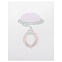UFO Carrying Baby Pink letterhead