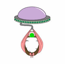 UFO Carrying Baby Pink photo sculptures by mydeas UFO Carrying Baby Pink photo sculptures