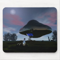 UFO Cattle Mutilation Mousepad