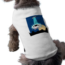 UFO Cow Abduction pet clothing by alternateworlds UFO Cow Abduction pet clothing