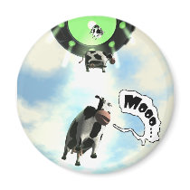 UFO Cow Abduction Magnet