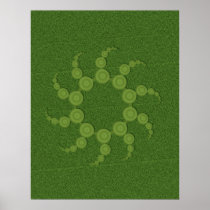 UFO Crop Circles Poster (Smallest is $12.10)