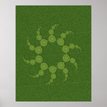 UFO Crop Circles Poster (Smallest is $12.10)