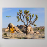 UFO Crossing Poster