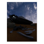 UFO Desert Crash Postcard