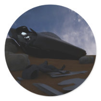 UFO Desert Crash Sticker