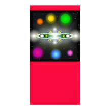 UFO Designed Book Mark Custom Photo Card