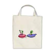 UFO fender bender Tote Bags