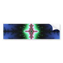 UFO Fractal Abstract Design Bumper Stickers