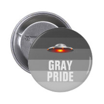 UFO Gray Pride button
