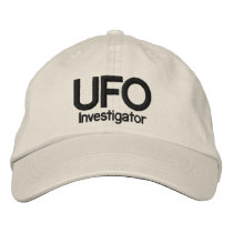 UFO Investigator embroidered hats