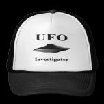 UFO Investigator Hat - Black Design hats