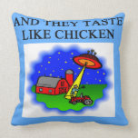 ufo joke throw pillows
