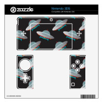 UFO outer space pattern Decals For 3ds