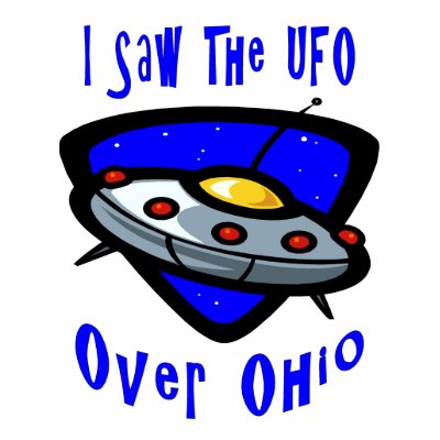 UFO over Ohio Tee Shirts by figstreetstudio