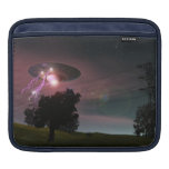 UFO Over Powerlines 2 Rickshaw Sleeve iPad Sleeves