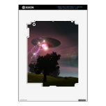 UFO Over Powerlines 2 Zazzle Skin Decals For iPad 3