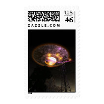 UFO Over Powerlines Postage postage