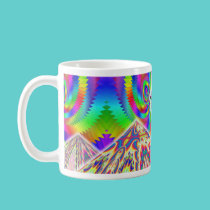 UFO over the Mountains... Visionary ART mugs