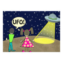 ufo personalized invitations