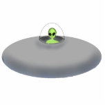 UFO photo sculpture keychain