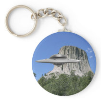 UFO Salamander at Devils Tower Key Chains