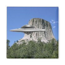 UFO Salamander at Devils Tower Fridge Magnets