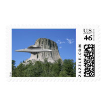 UFO Salamander at Devils Tower Postage Stamps